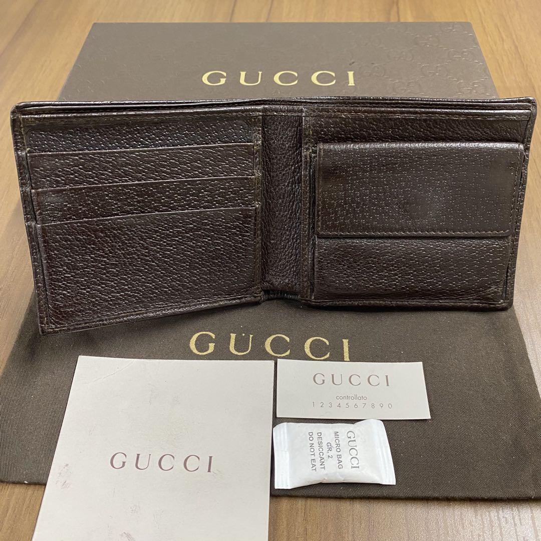 ブランドバッグ通販サイト 超美品‼️グッチ GUCCI 財布 二つ折り 折り財布GGキャンバス 小物