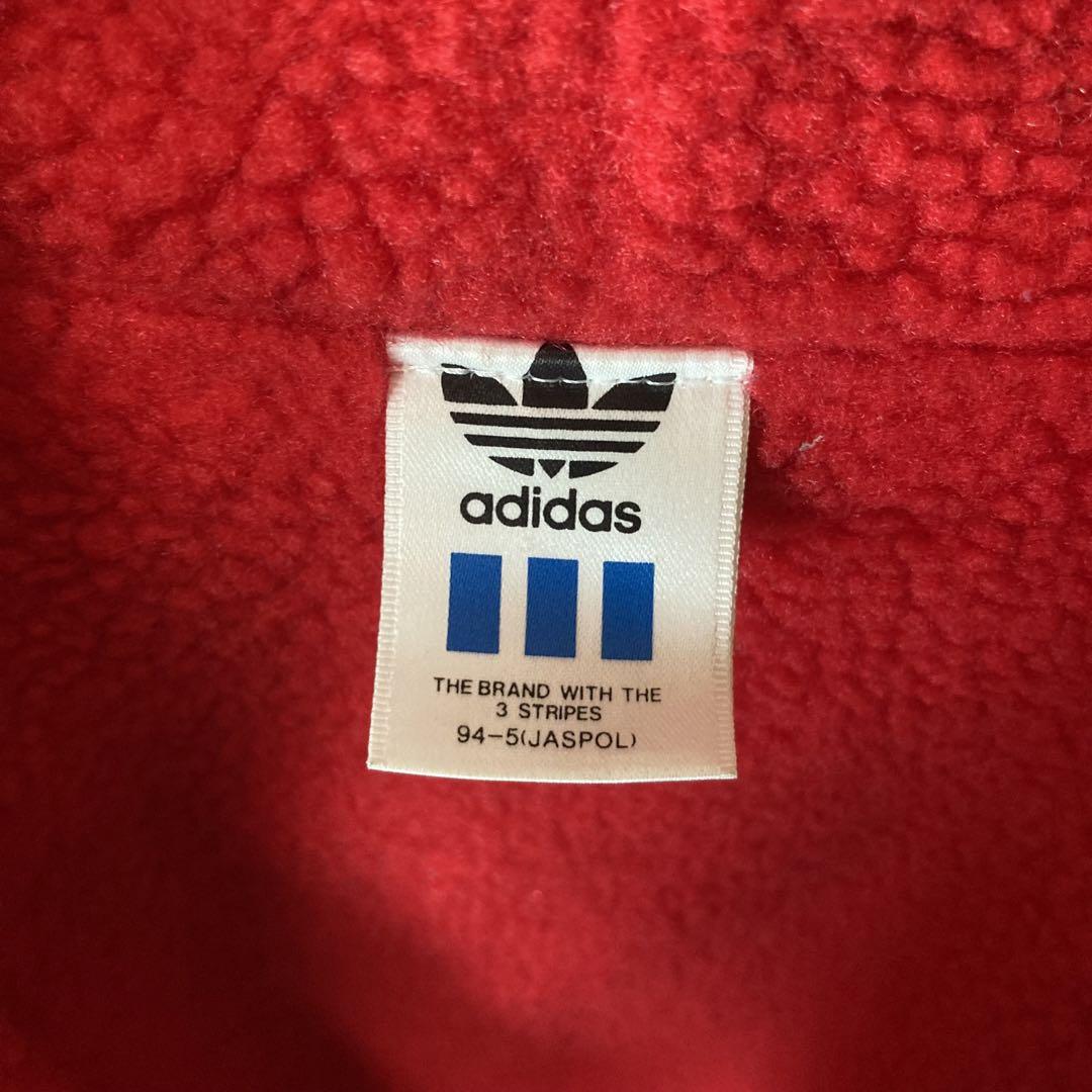 希少日本製デサントadidasトレフォイルでかロゴ裏ボアベンチコートビッグサイズ