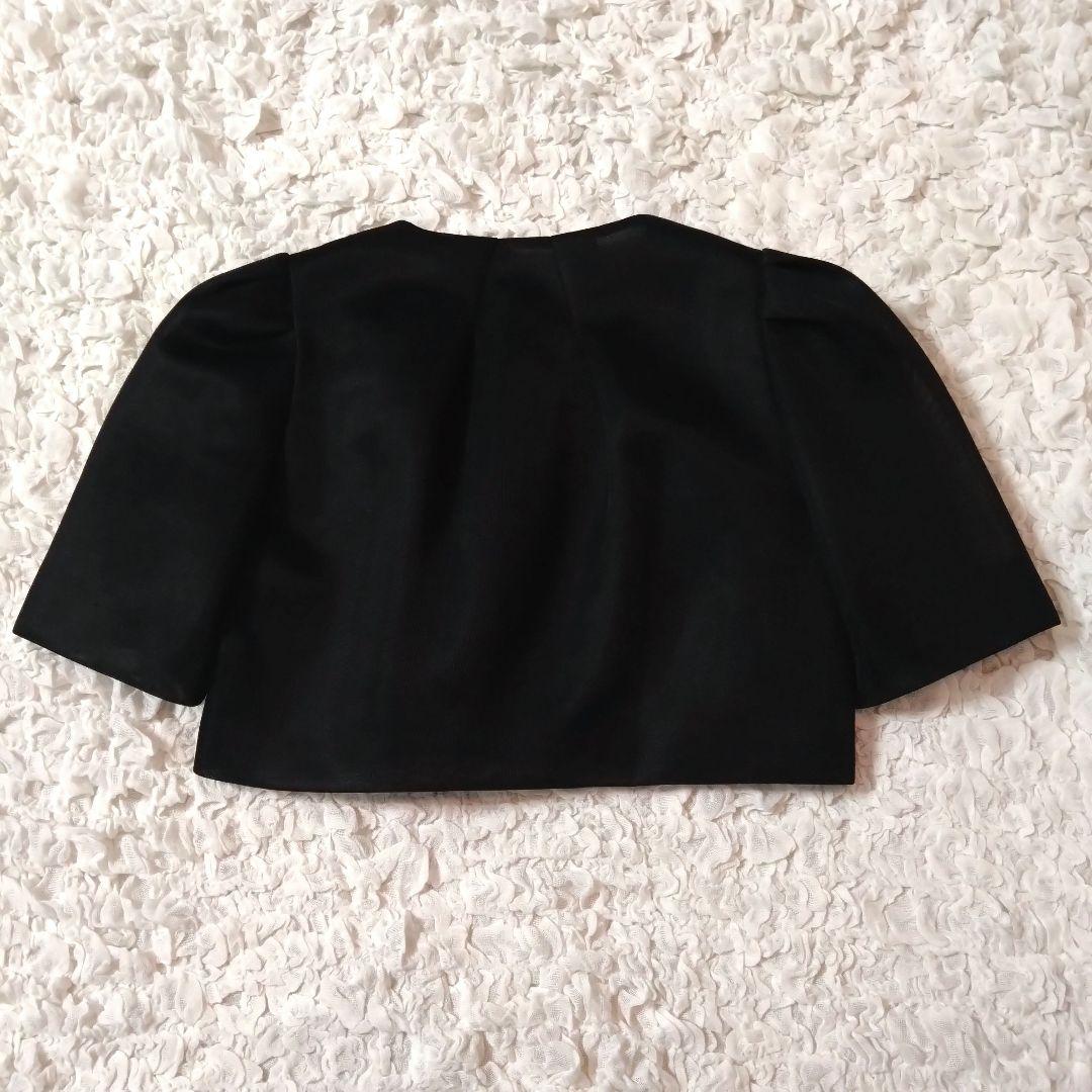 美品✨CELFORD セルフォード ノーカラー ボリュームスリーブジャケット 黒