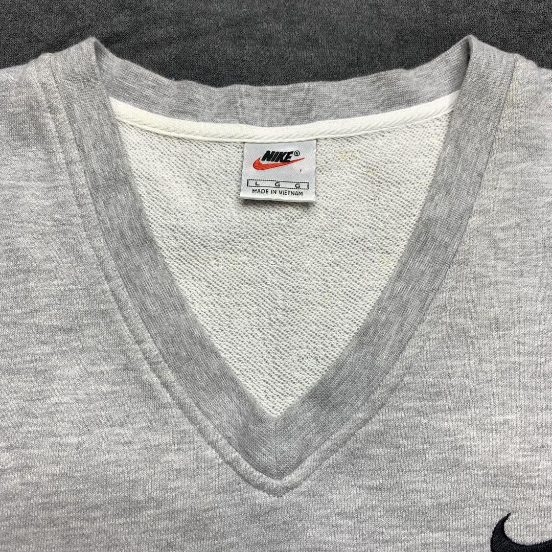 90s NIKE ナイキ ノースリーブ スウェット L 銀タグ ベスト