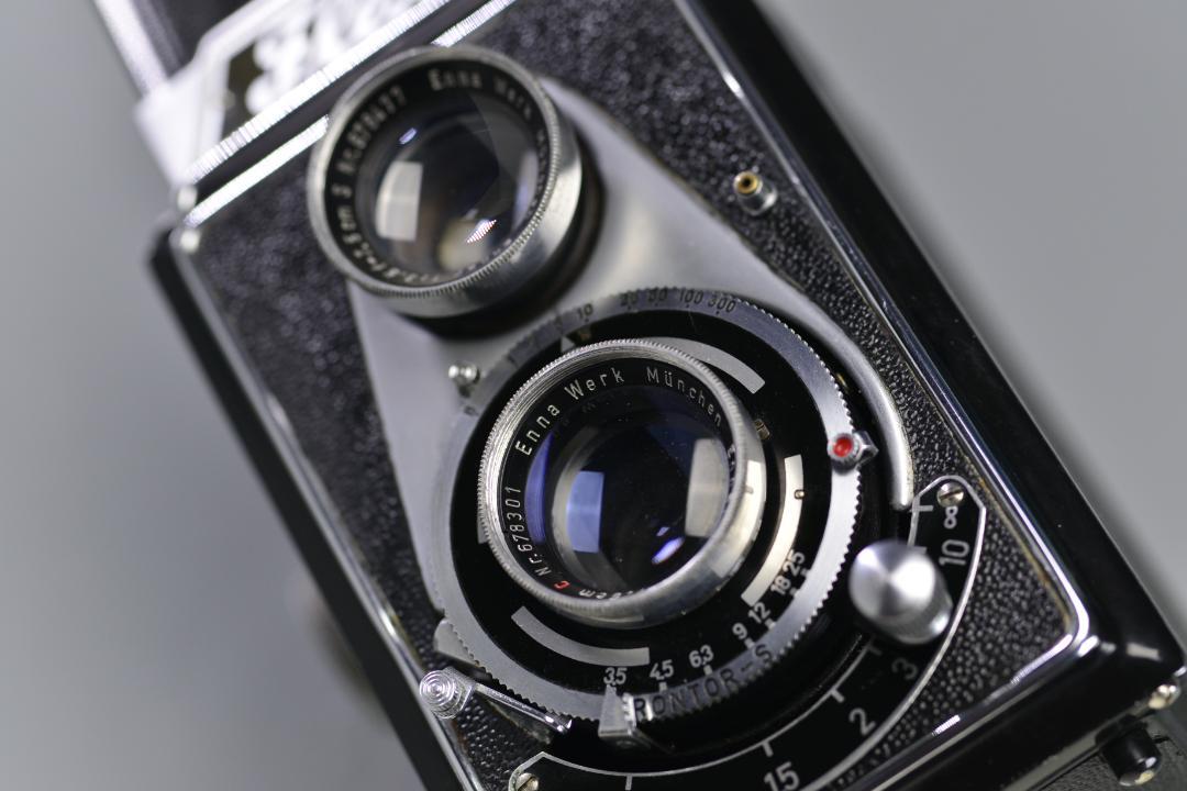 Flexo 二眼レフカメラ レザーケース付き