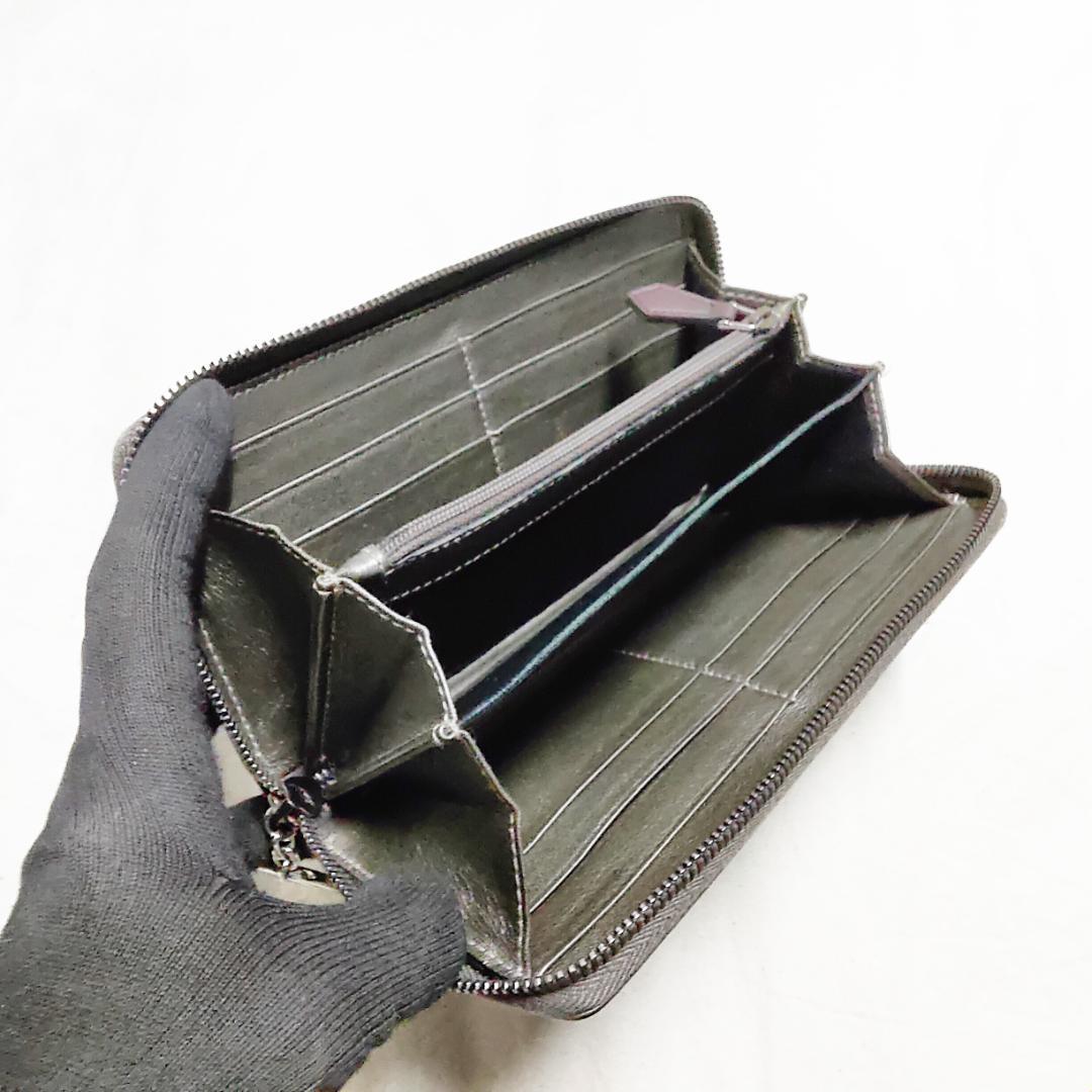 良品 GUCCI グッチ ラウンドジップ 長財布 インプリメ インター