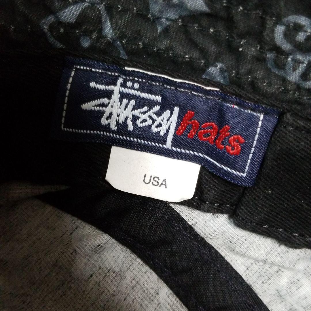 代引不可 STUSSY ステューシー モノグラム ハット レア?小さめサイズ USED. 5tokr-m34016780790 在庫爆買い