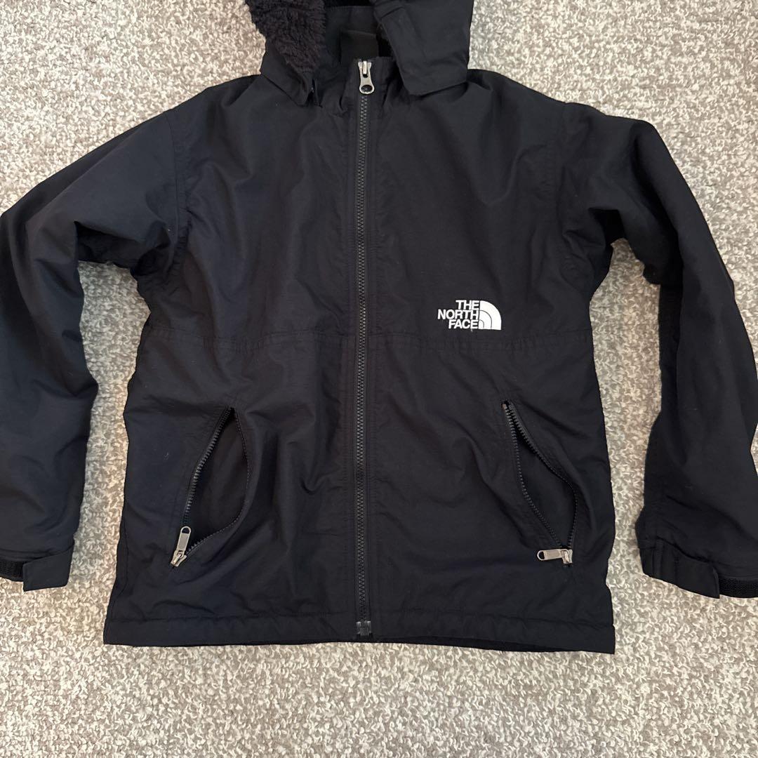 （美品）THE NORTH FACE キッズ フード付きジャケット ブラック