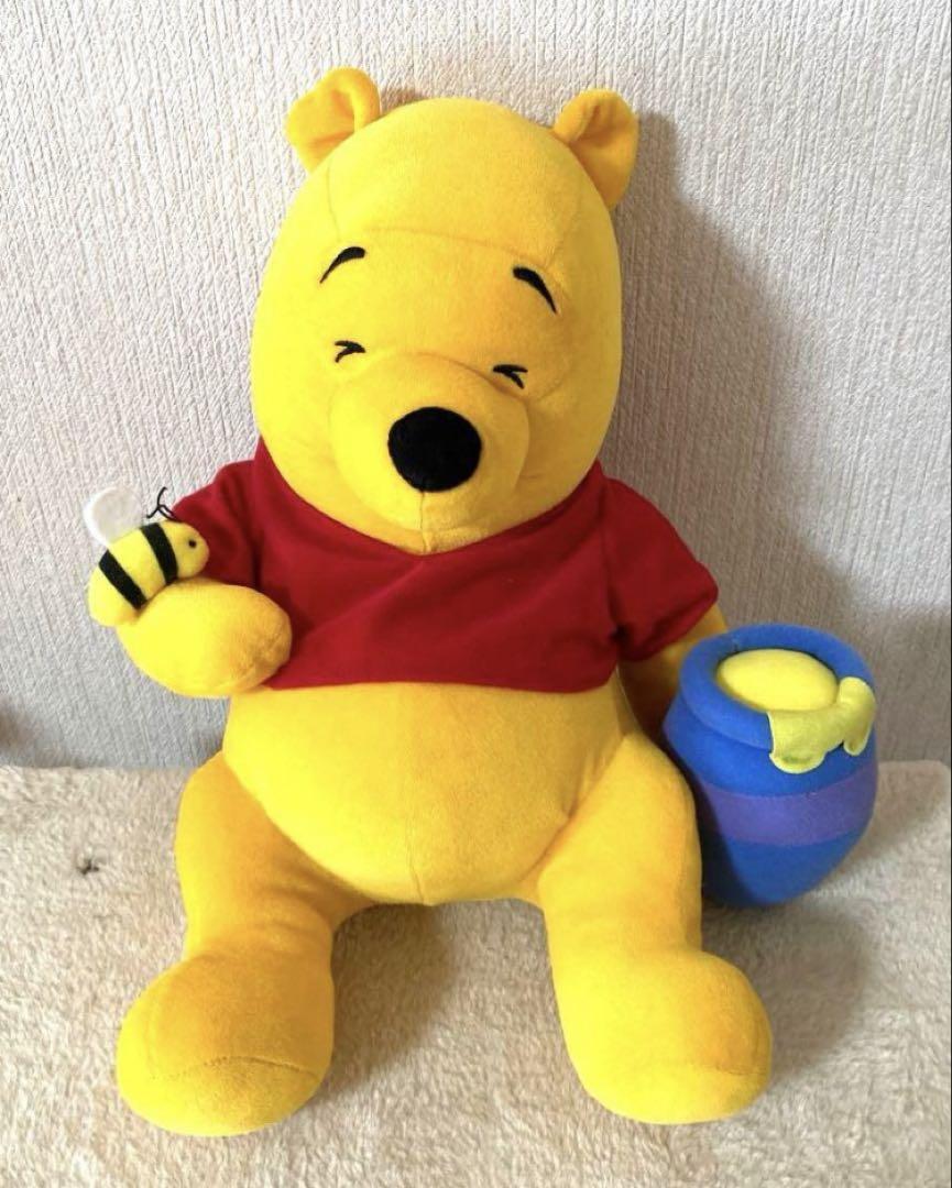 < 新品・未使用 > ディズニー くまのプーさん　ぬいぐるみ　 はちみつ　蜜蜂