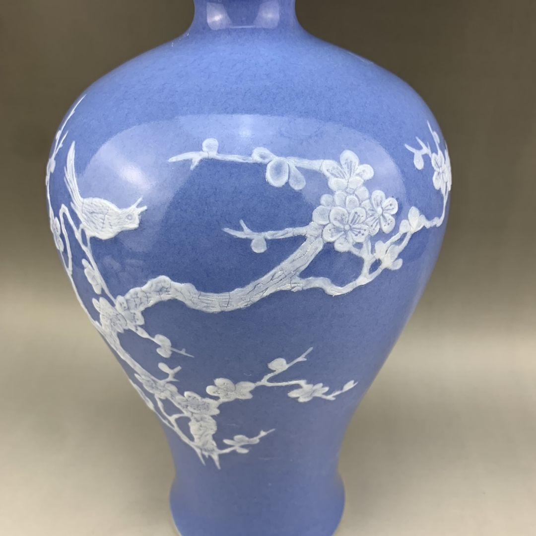 花鳥瓶 工芸品 陶磁器 装飾品 花瓶 花器 美品 美術品 置物 陶芸