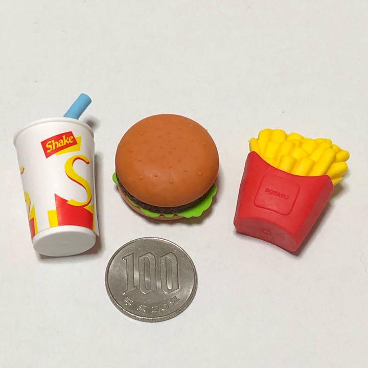 ミニチュア食べ物消しゴム ファーストフード メルカリ
