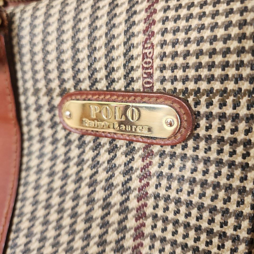 Polo Ralph Lauren チェック柄 ボストンバッグ