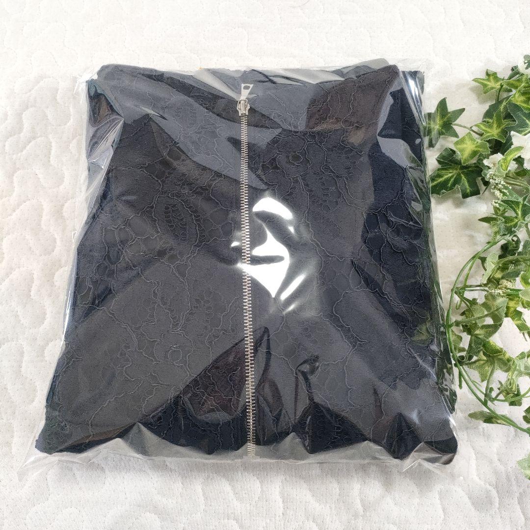美品✨ADORE　オールレースワンピース　フレアスリーブ　ネイビー　38