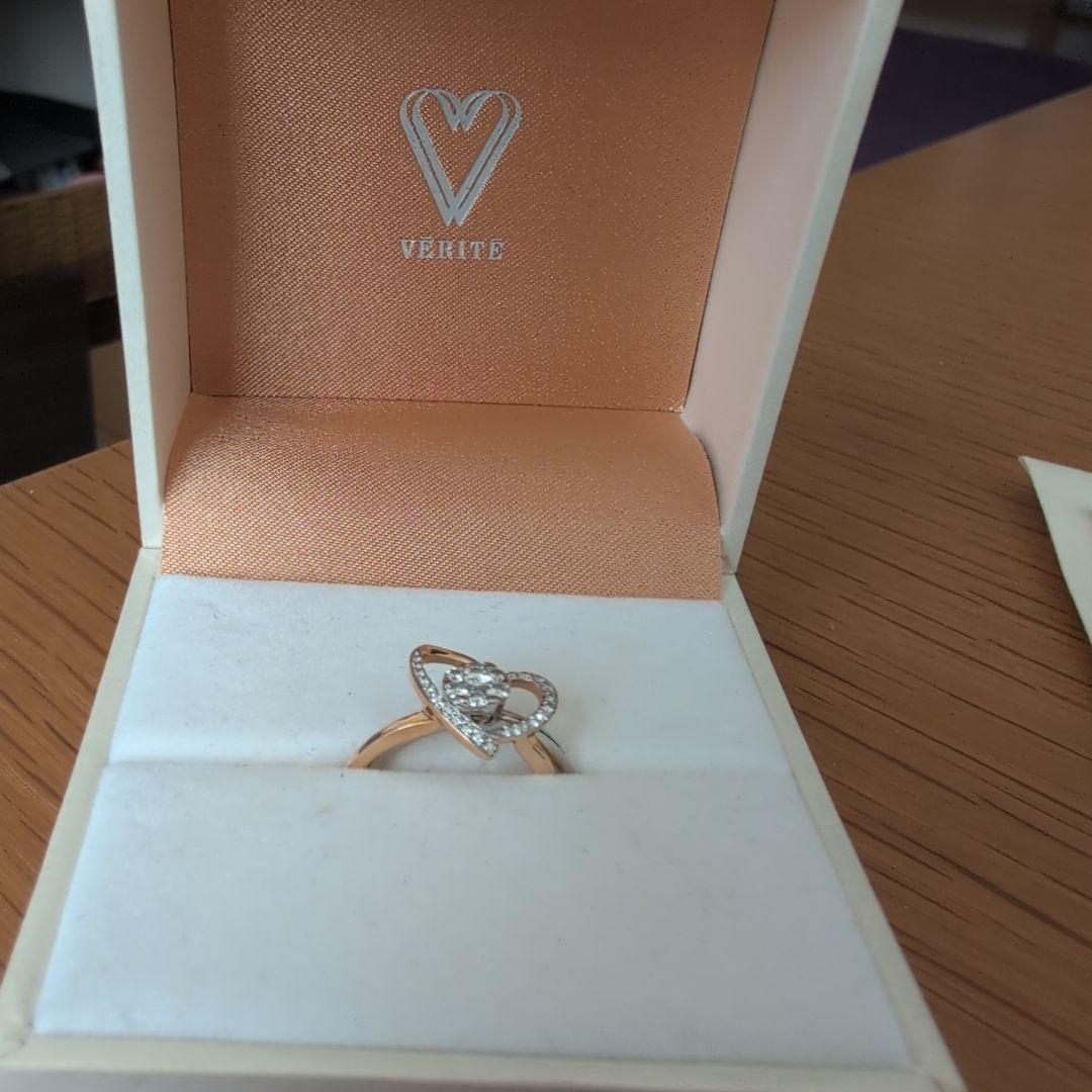 ベリテハート型ダイヤモンドデザインリング ベリテハート型ダイヤモンドデザインリング