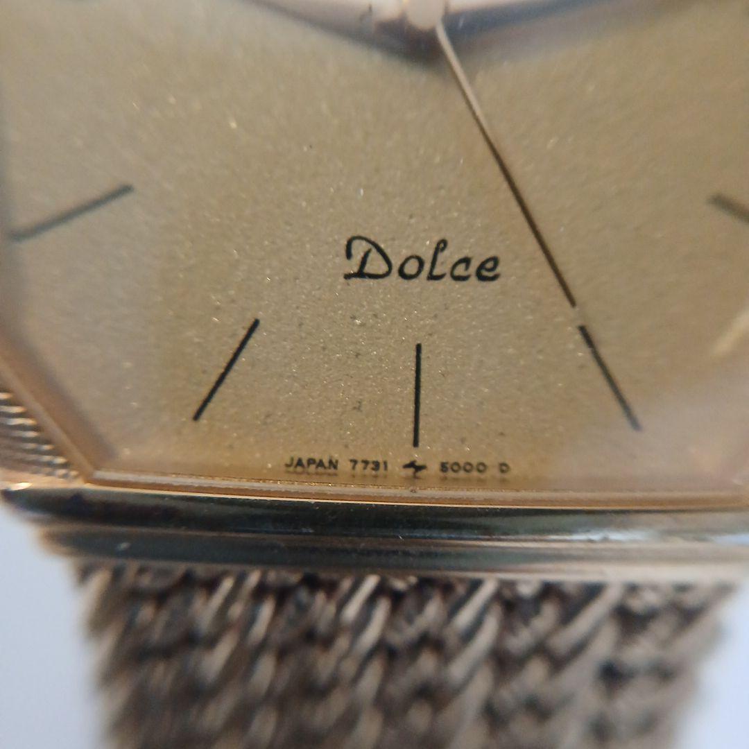 s*p様 セイコー Dolce ゴールドクォーツ時計、不動品