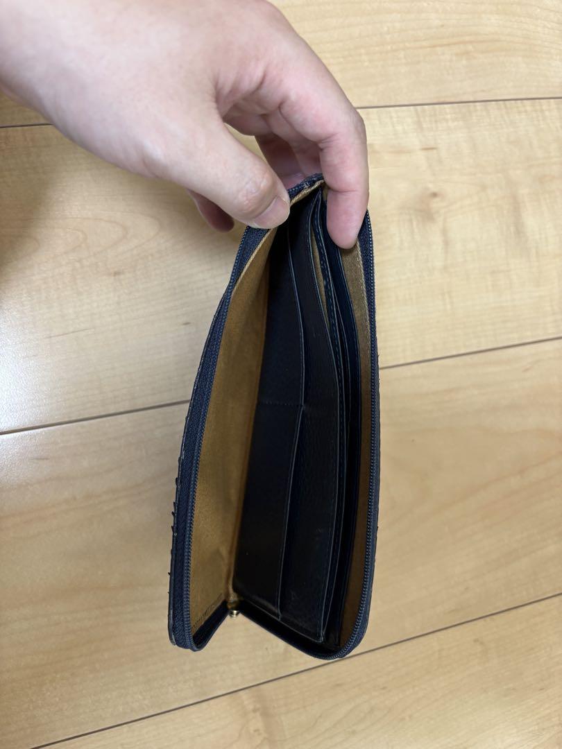 【ATAO】ネイビーレザー 長財布