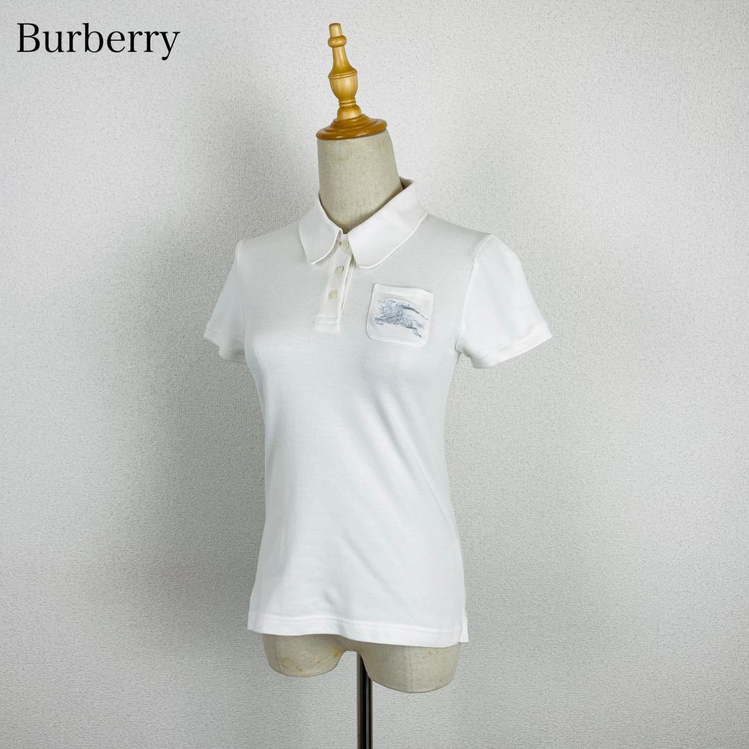 Burberry LONDON ビッグ刺繍 ロゴ ポロシャツ 三陽商会