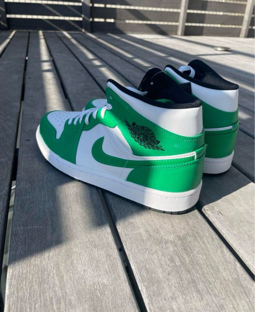 27.5cm ナイキ AIR JORDAN1 MID LUCKY GREEN