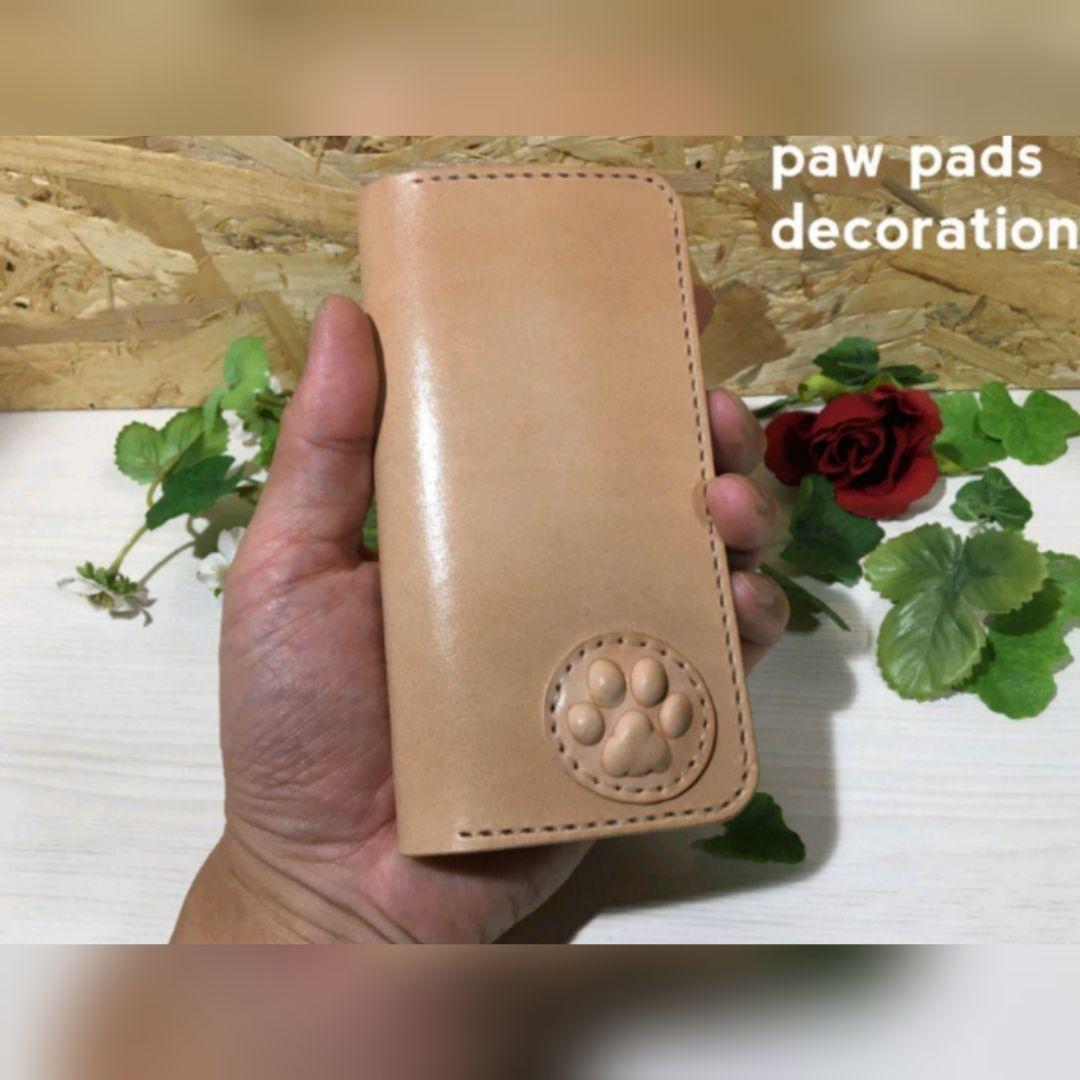 肉球ホック式ショルダーDecorationPawPads肉球3D革のスマホケース