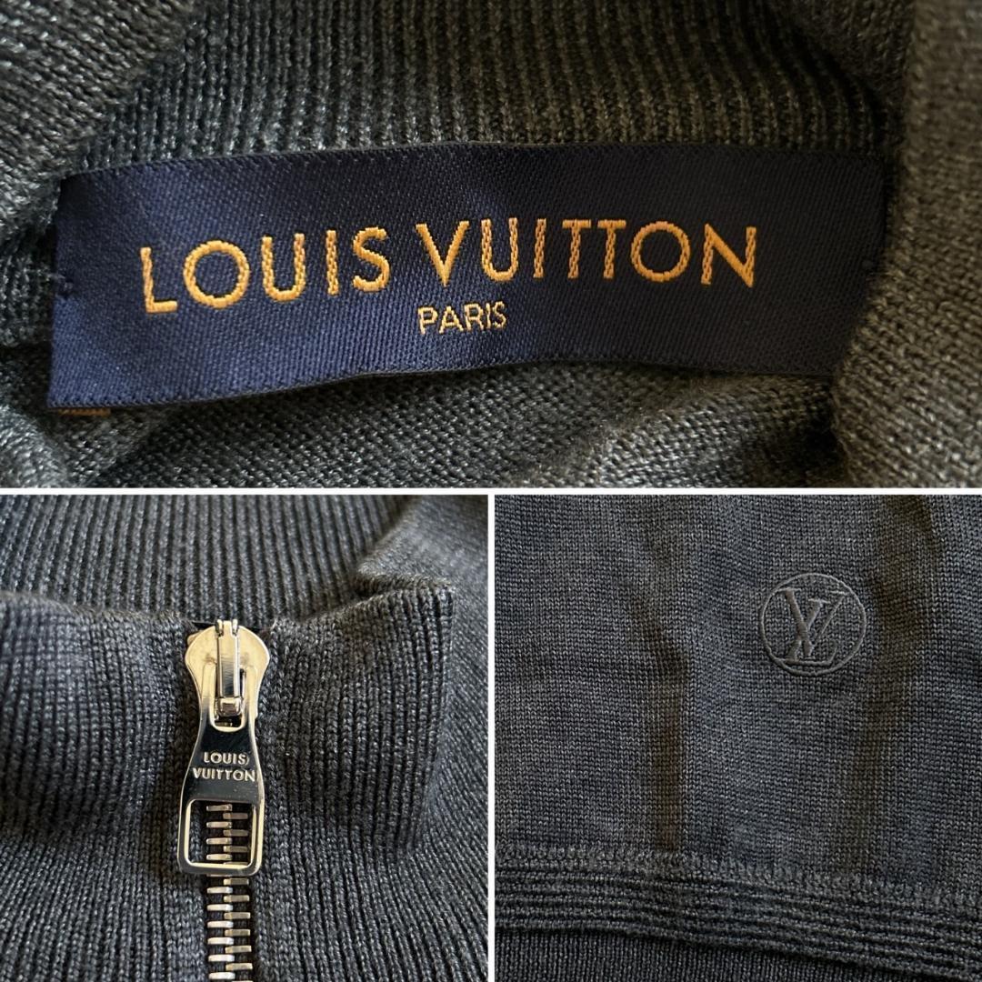 LOUIS VUITTON ドライバーズニット エルボーパッチ モノグラム刺繍
