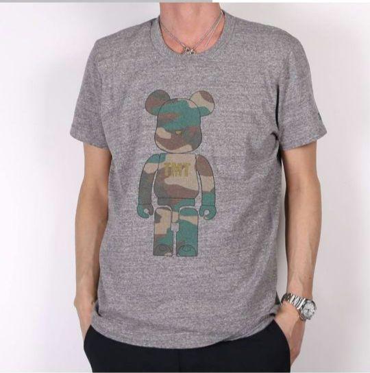 【レア物】TMT ベアブリックプリント Tシャツ グレー