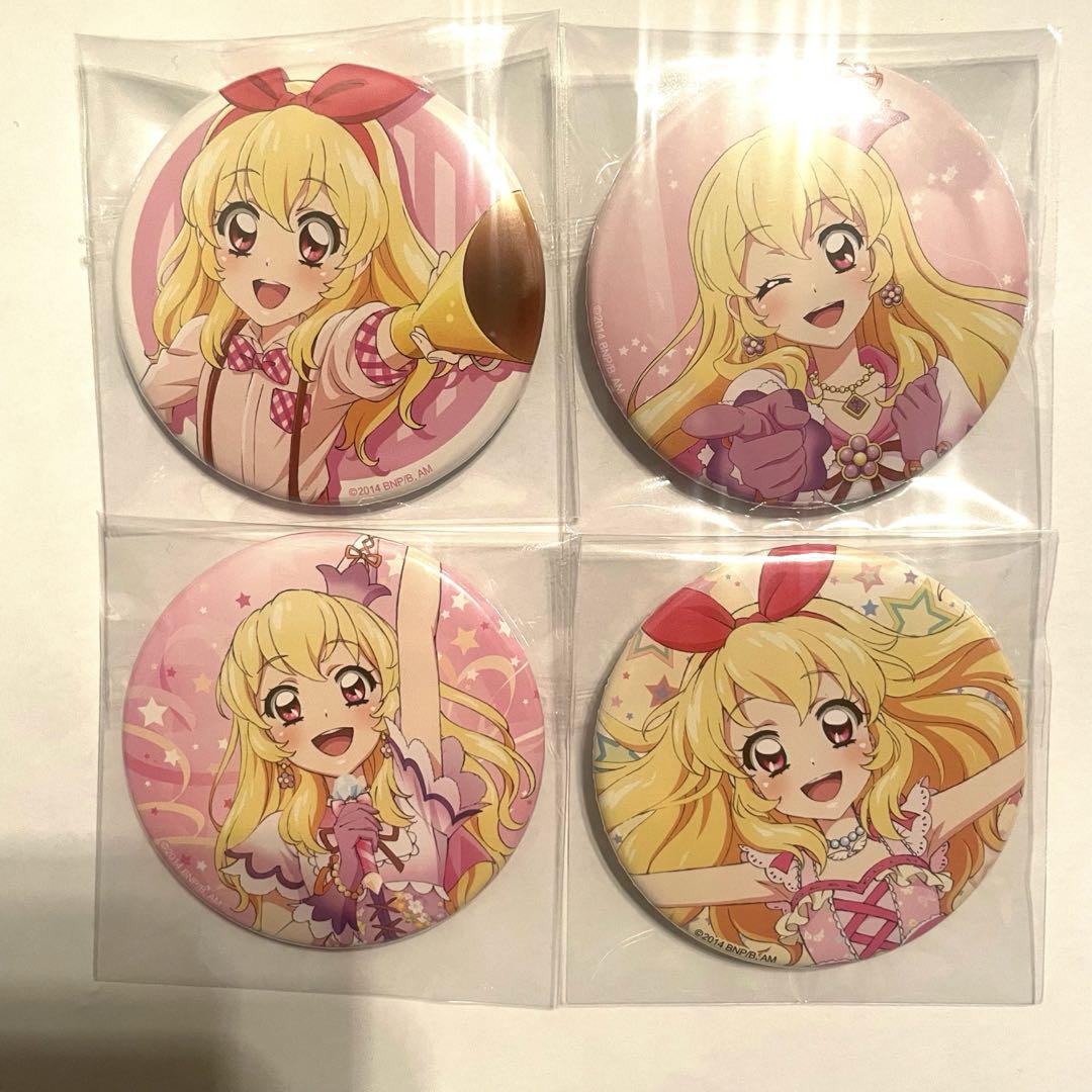 劇場版 映画 アイカツ！ メモリアルアンコール いちごまつり 缶バッジ 4個