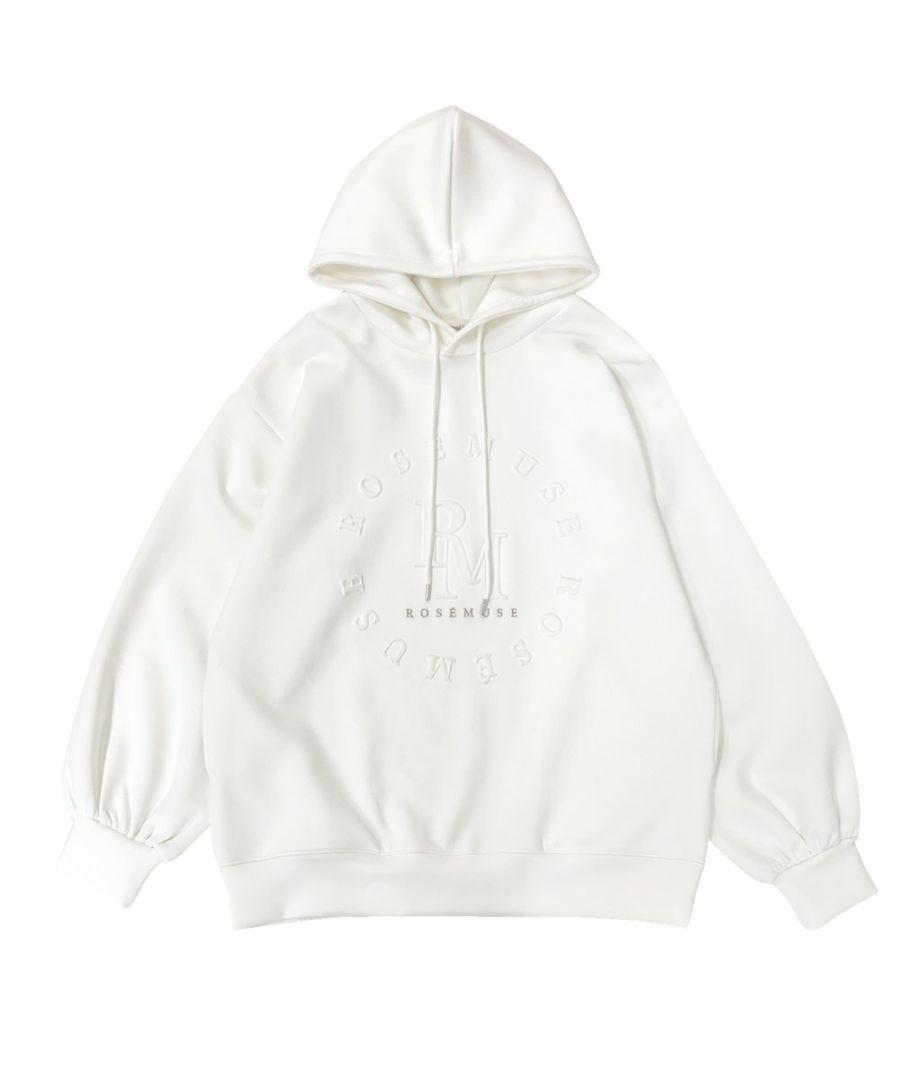 ロゼミューズemboss logo hoodie ホワイト ホワイトemboss logo hoodie ロゼミューズ新品