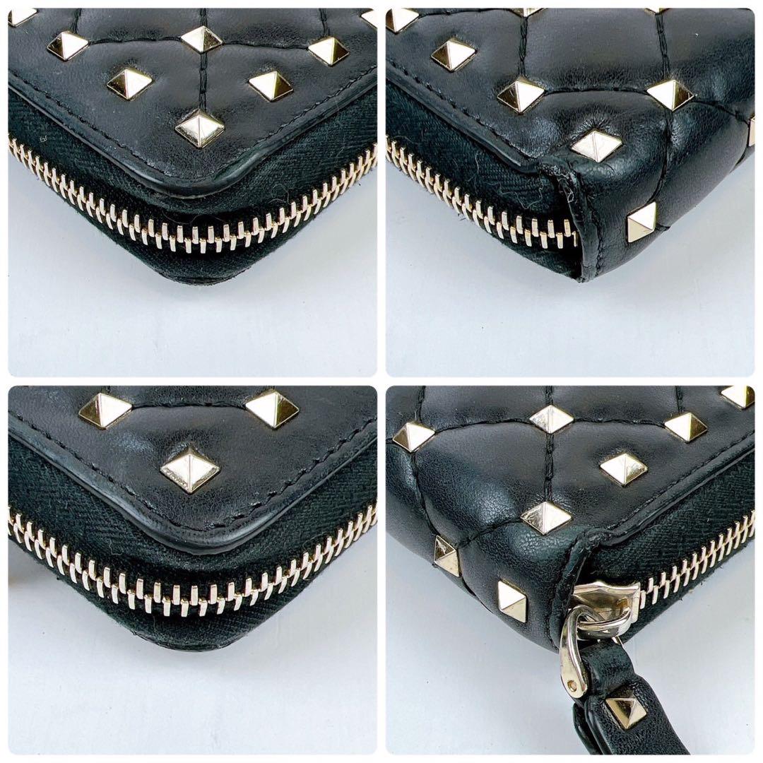 美品⭐️ VALENTINO VLTN キルティング 長財布 レザー ブラック