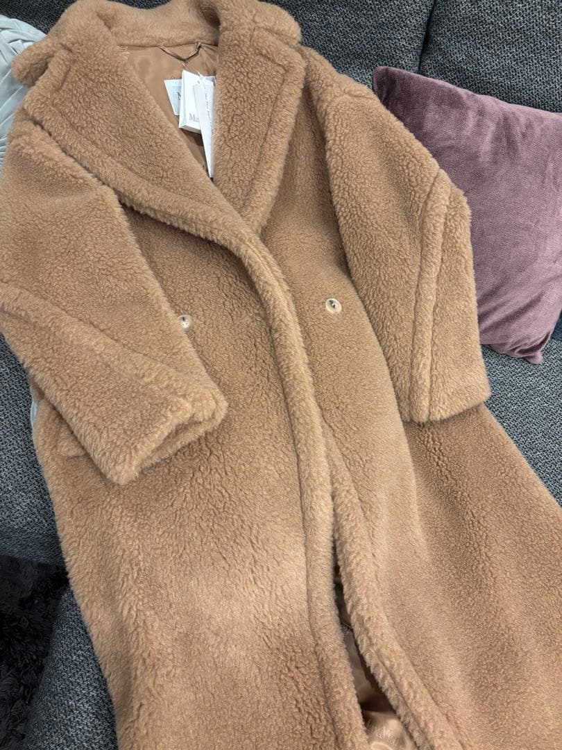 国内デパート購入 MaxMara テディベア アイコン コート キャメル S 国内デパート購入 MaxMara テディベア アイコン コート キャメル S