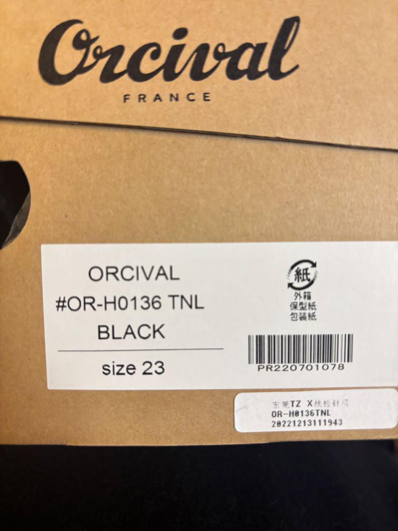 【新品未使用】Orcival ストラップ付き黒シューズ