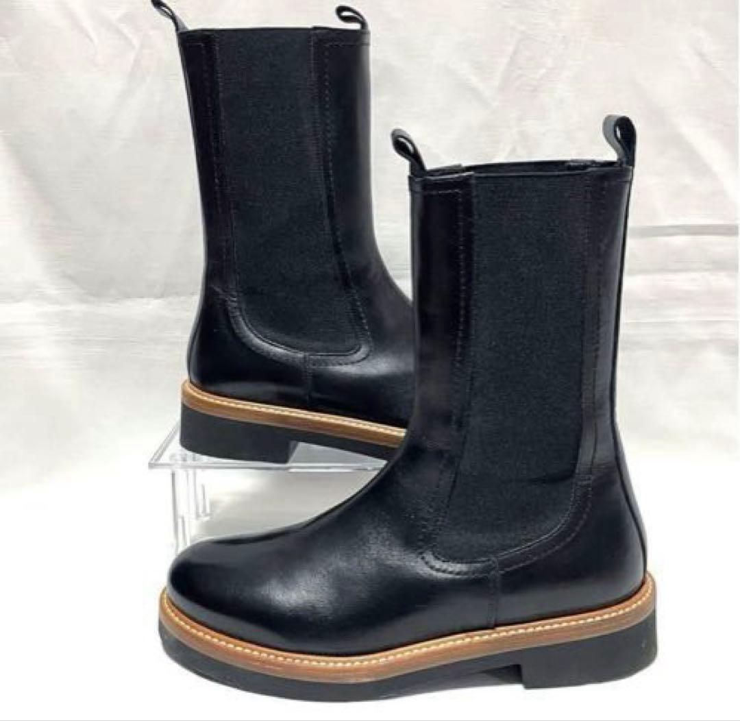ギャルリーヴィー GALERIE VIE サイドゴアブーツ 黒 23㎝ - メルカリ ギャルリーヴィー GALERIE VIE サイドゴアブーツ 黒 23㎝ - メルカリ