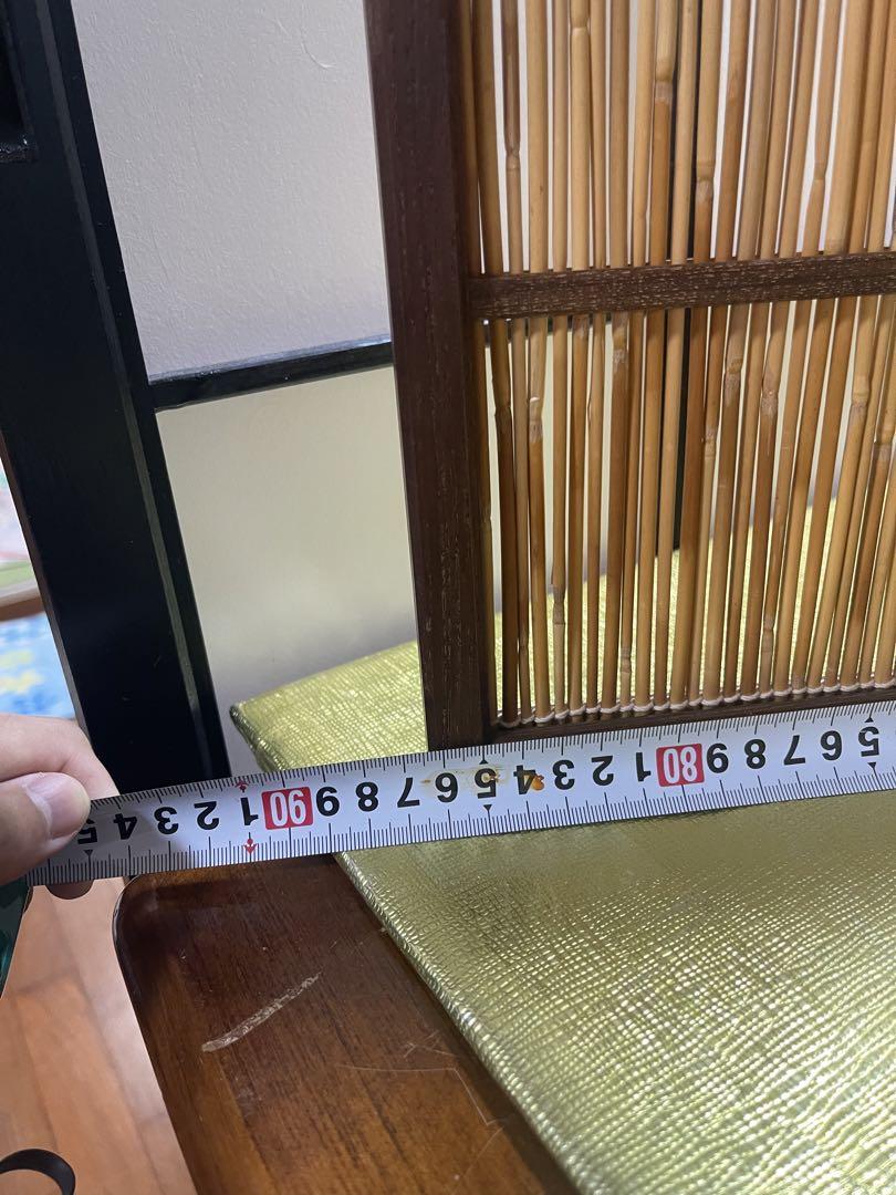 茶道具 風炉先 玉桑 ネジ梅透 京間用 風炉先屏風 茶道 07-8514