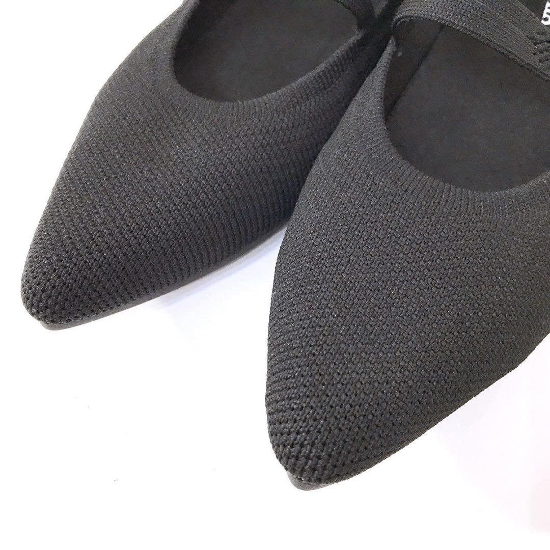 未使用級✨ビバイア フラットシューズ ストラップ ポインテッド
