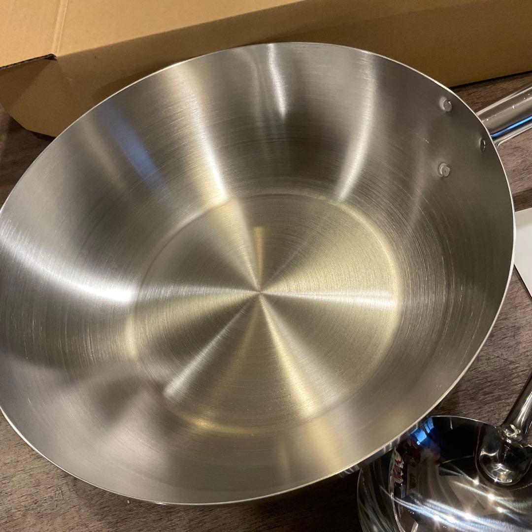 お得】【お得】新品未使用!フジノス アルミクラッド三層中華鍋 中華