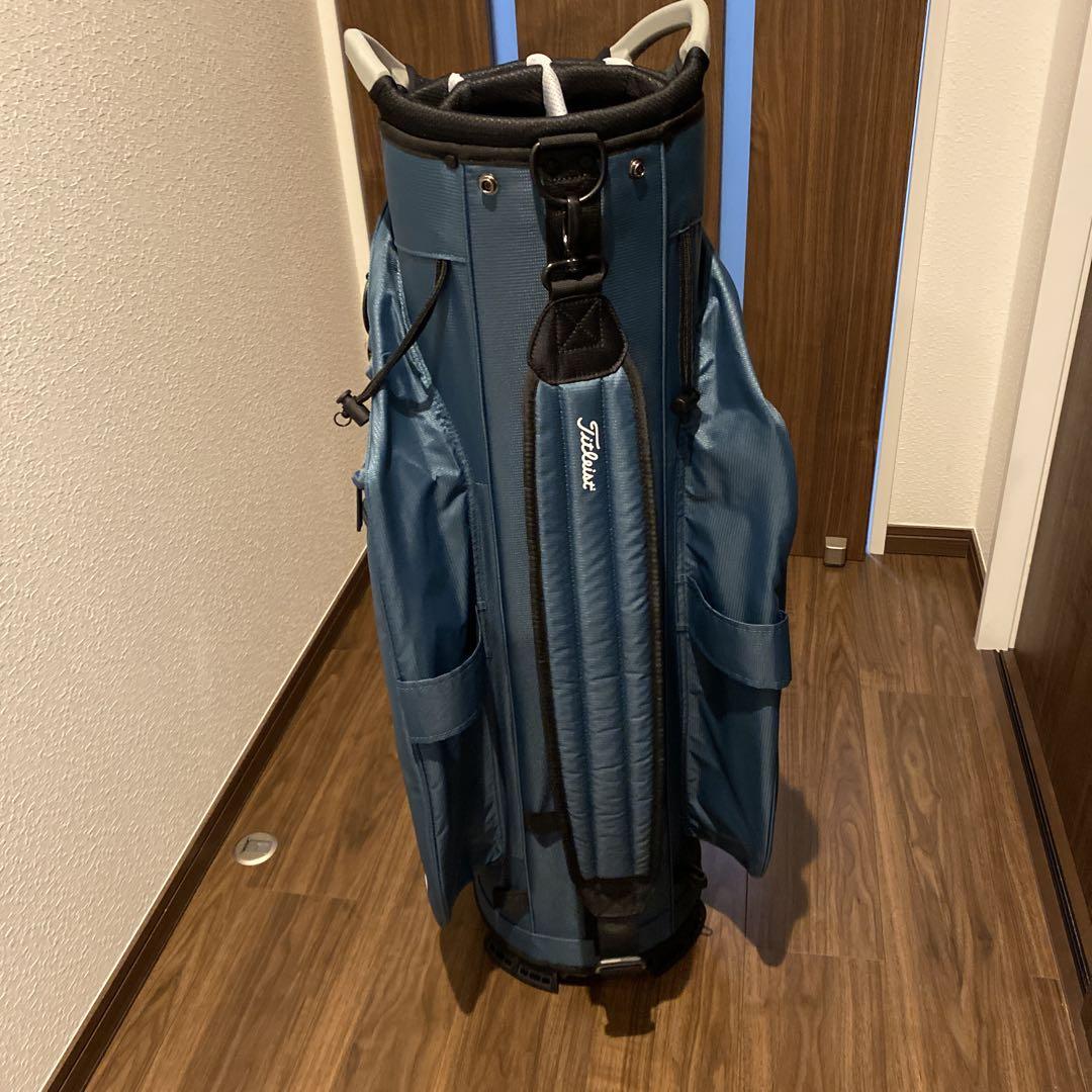 朝美品14分割　タイトリストキャディバッグ バルティックグリーン×クールグレー 朝美品14分割 タイトリストキャディバッグ バルティックグリーン