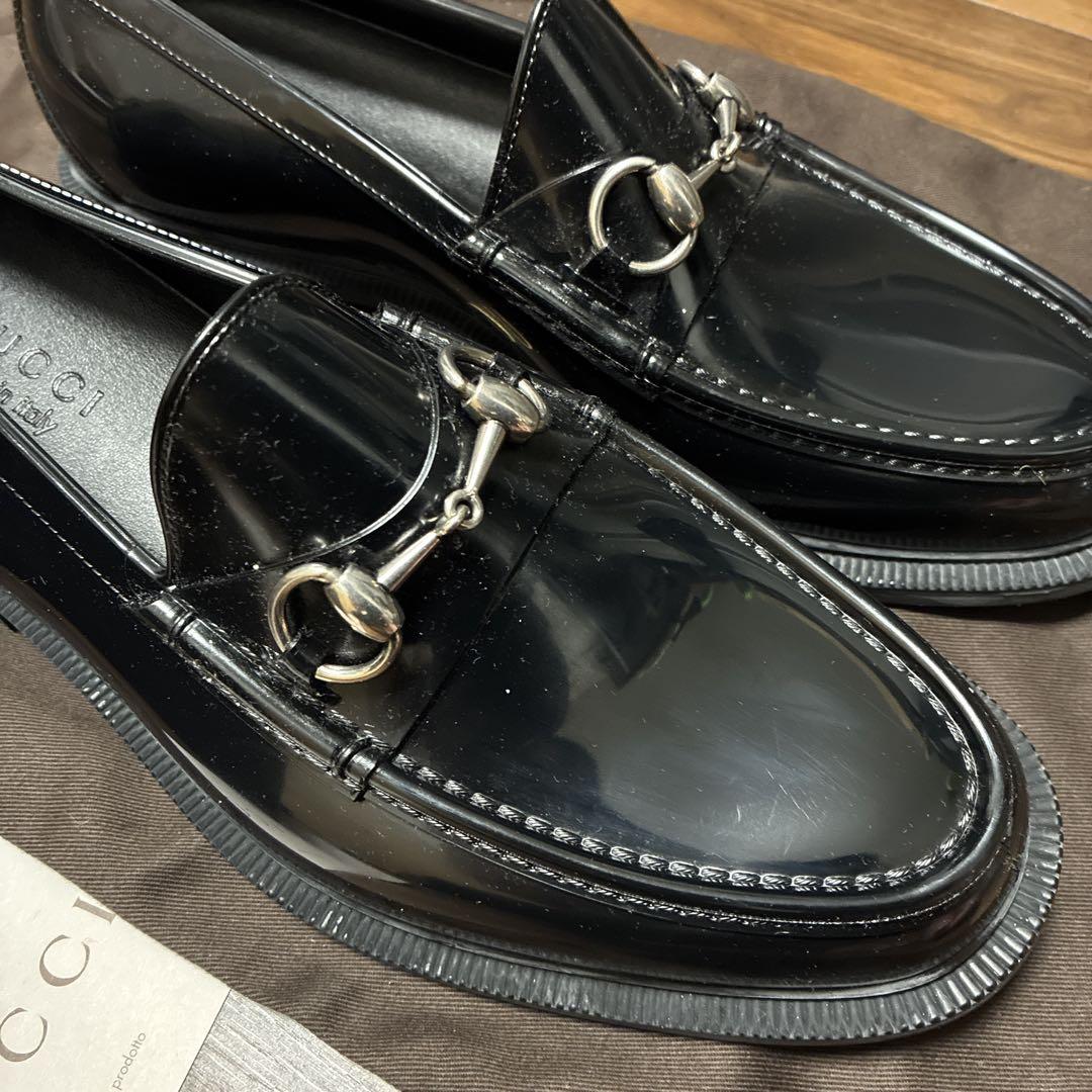 GUCCI グッチ ラバーホースビットローファー　レインシューズ　サイズ8