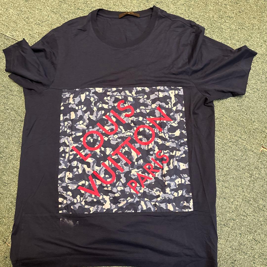 【正規品】ルイヴィトン カモフラージュロゴ Tシャツ XL メンズ