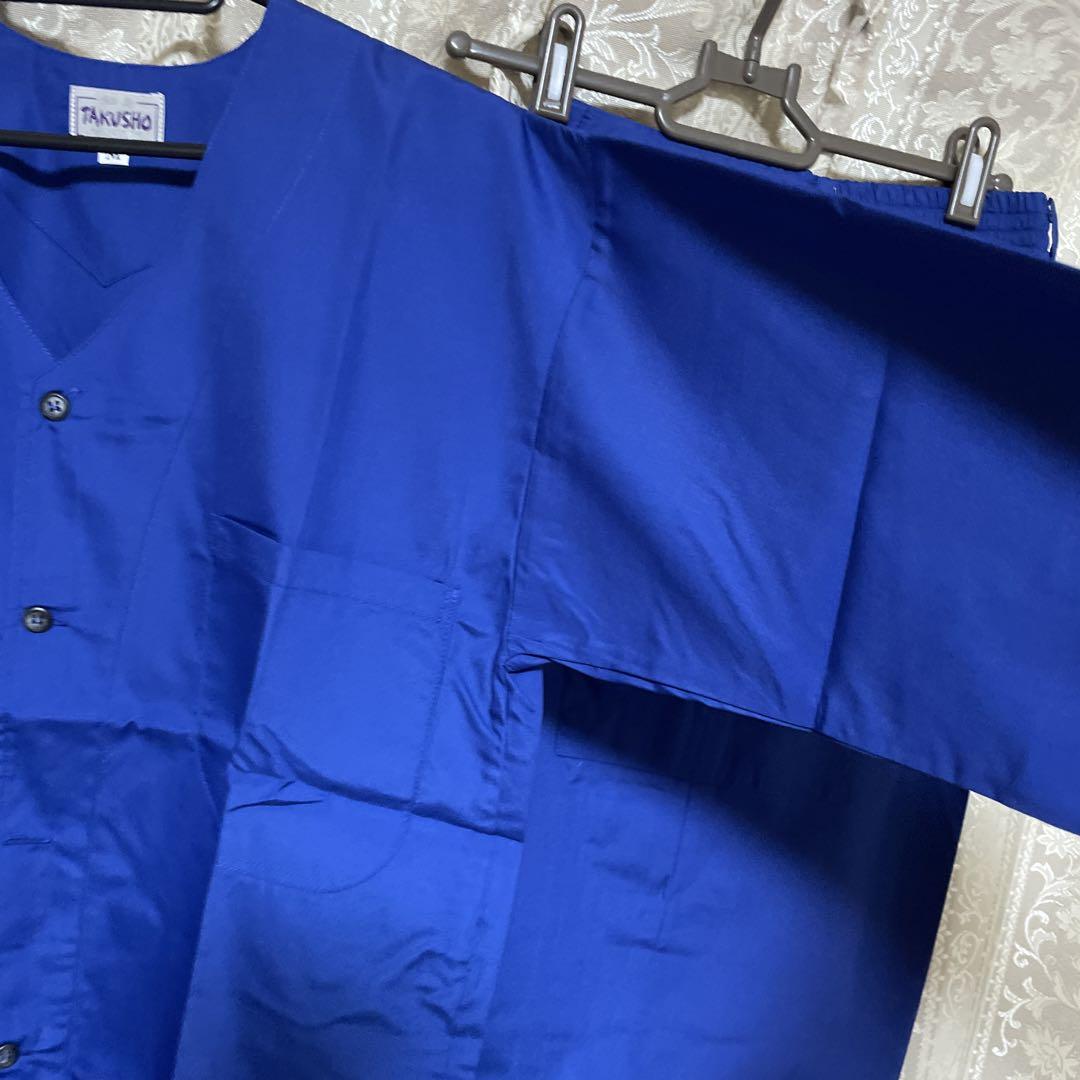 祭　カラーダボシャツ　上下　青色　Mサイズ　新品　廃盤品　せ24 ユニセックス