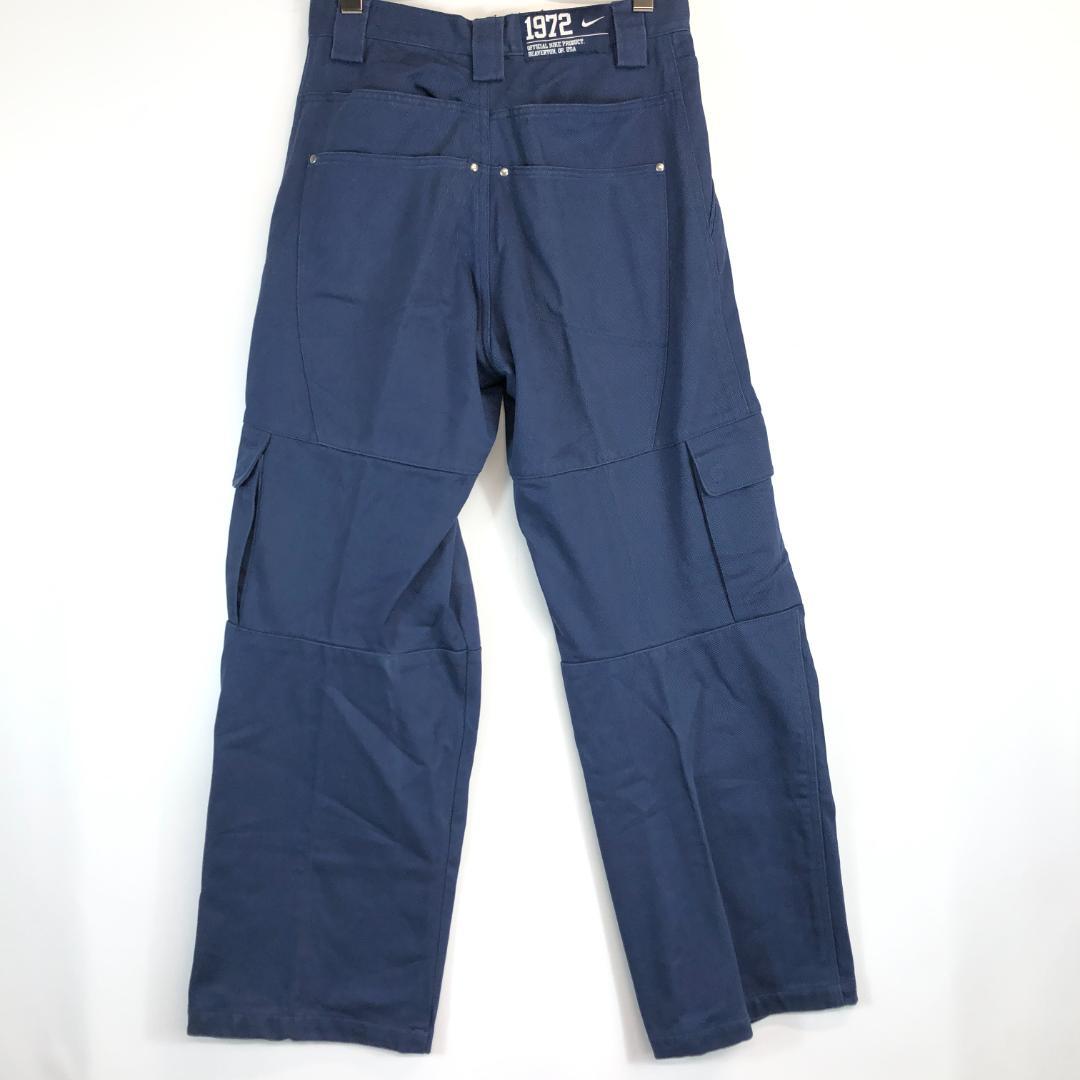 00s NIKE コットンカーゴパンツ 78サイズ ネイビー 193560