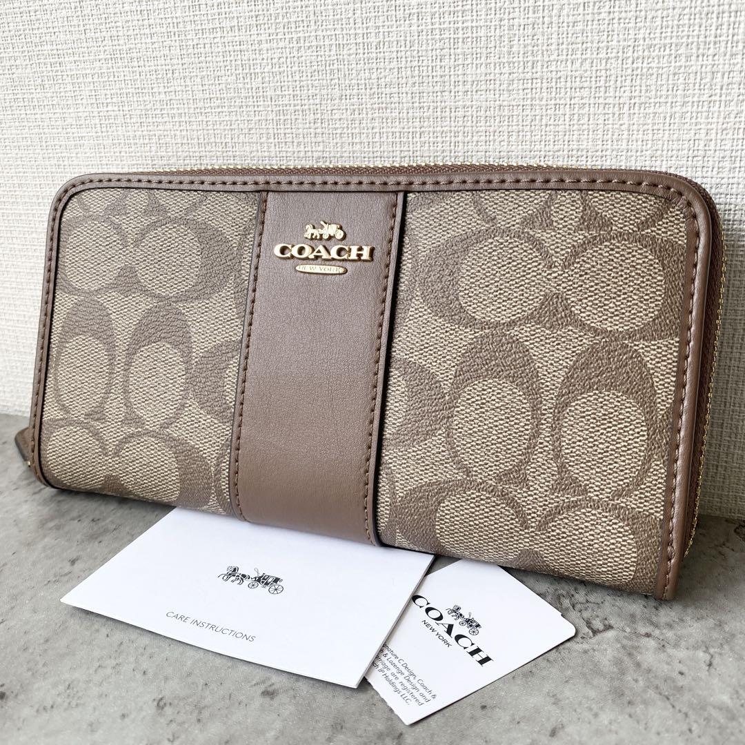 COACH コーチ 財布 レディース 長財布 ラウンドファスナー