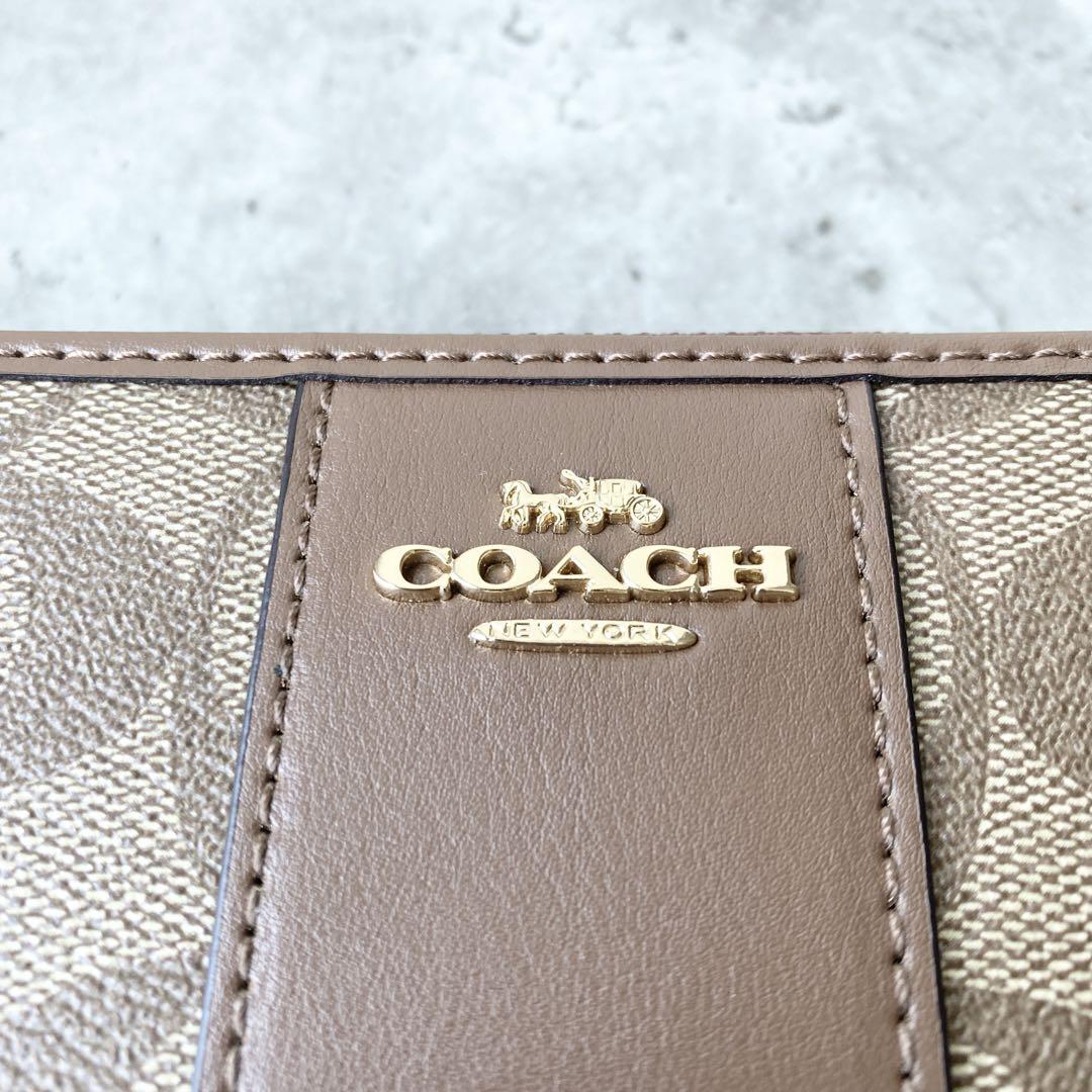 Brandol / COACH コーチ ラウンドファスナー長財布 シグネチャー