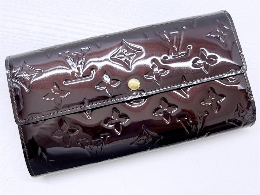 良好品　ルイヴィトン　ヴェルニ　 ポルトフォイユサラ　長財布　M93524
