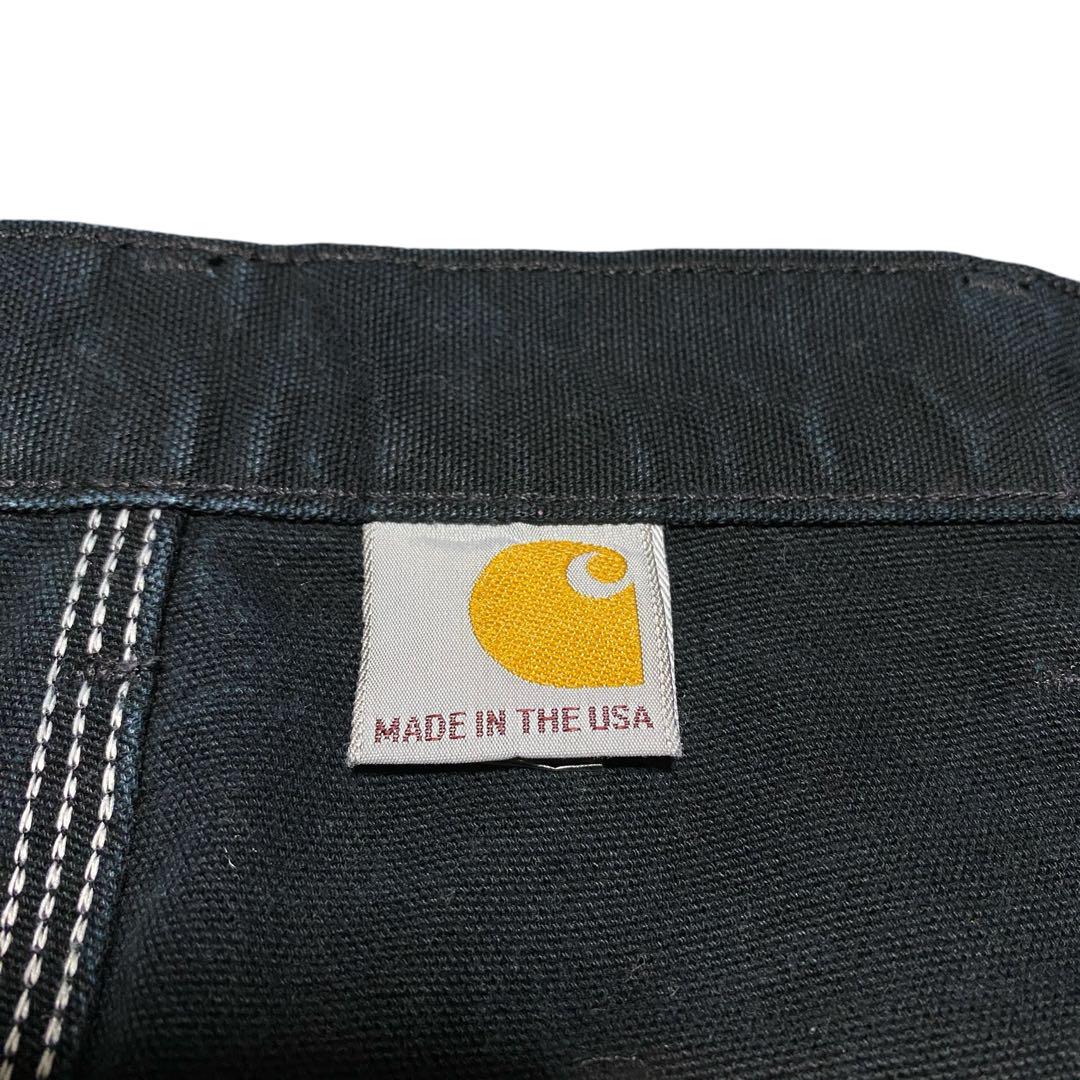 Carhartt USA製 ダブルニー ペインターパンツ ブラック 34/30