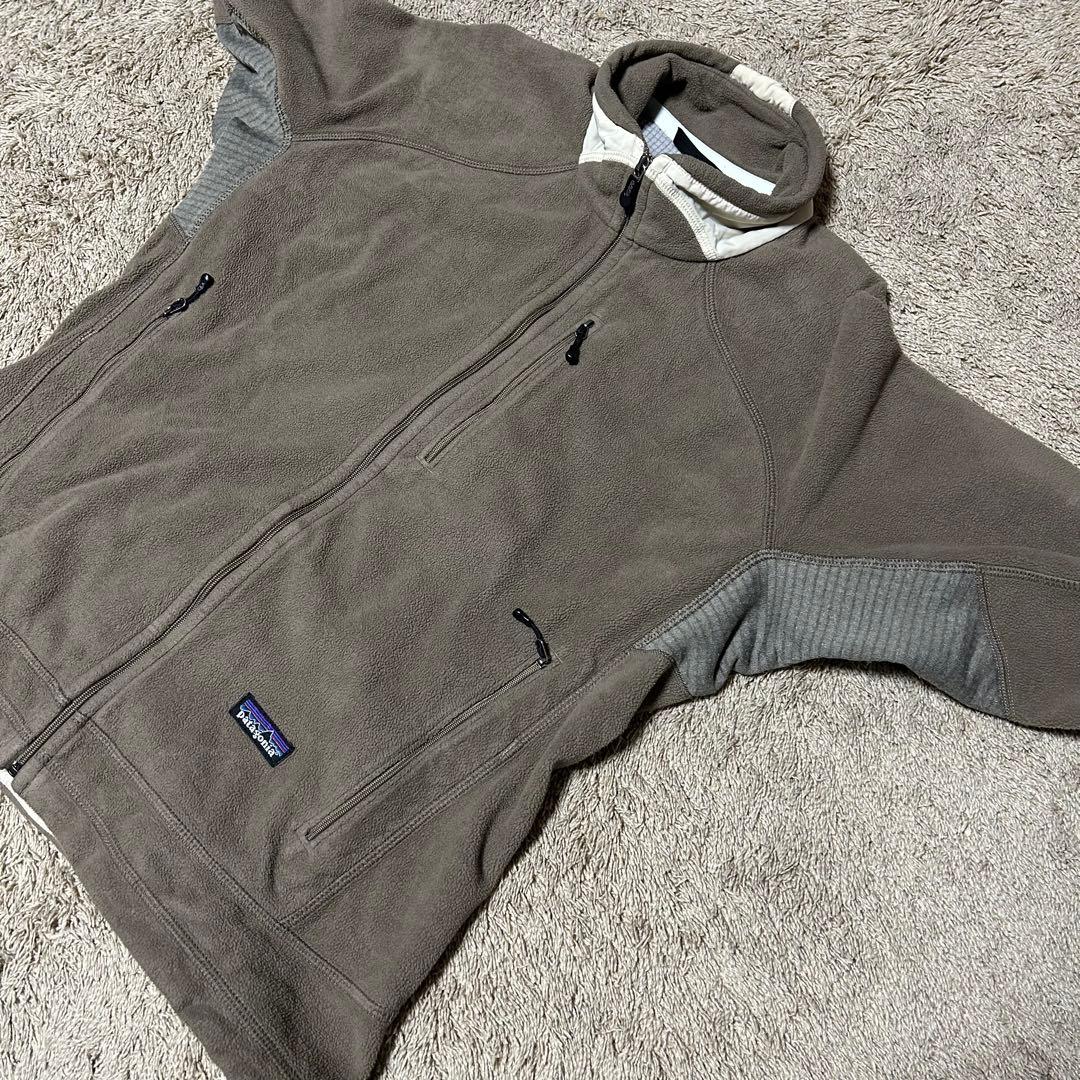 カーキ フリースジャケット フルジップ カーキ フリースジャケット フルジップ