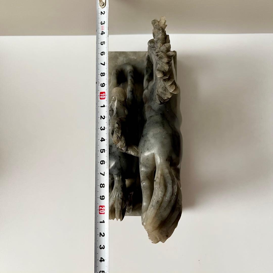 馬の石彫刻 馬の石彫刻 Horse Figurine with Three-color Glaze - Kyoto