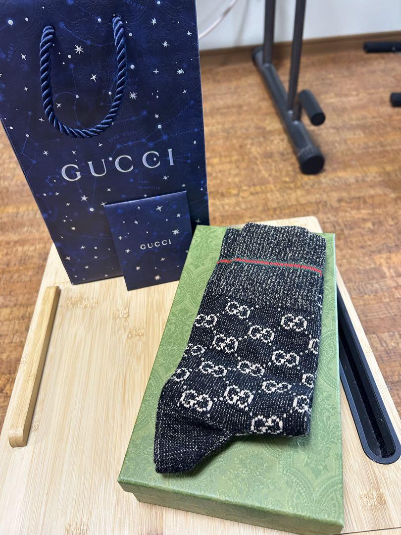 GUCCI】グッチ『アディダス ロゴ アンクルソックス sizeL 12