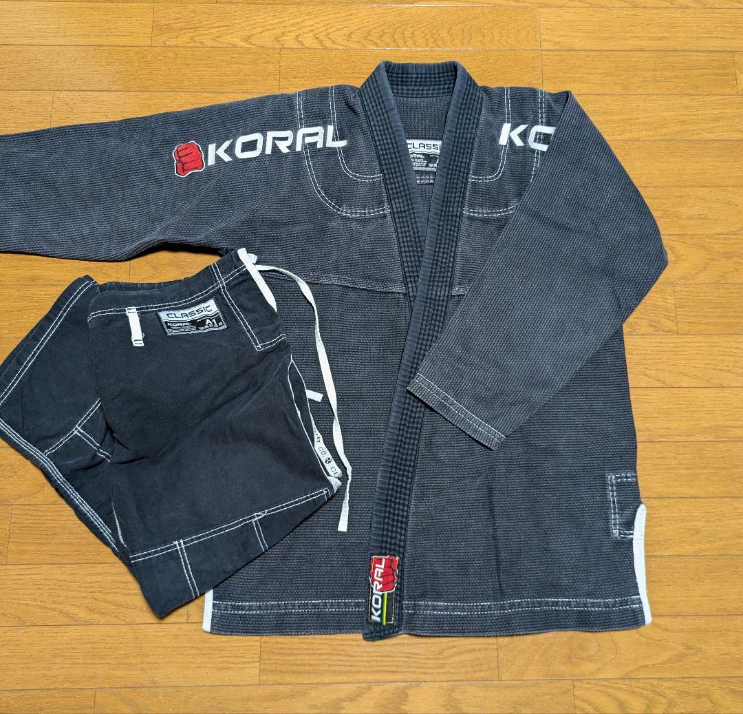 柔術着 KORAL 上下 黒 A1