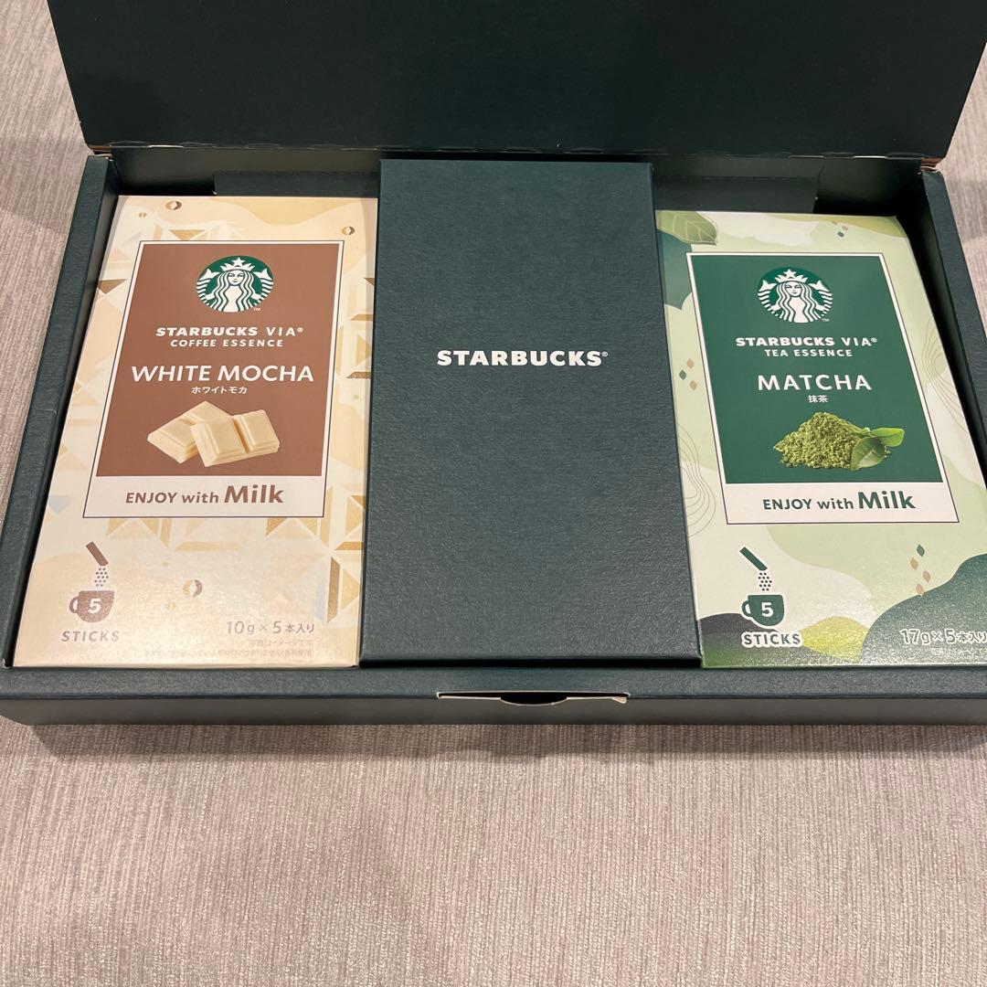 スターバックス VIA コーヒーエッセンス ホワイトモカ 抹茶 2箱セット