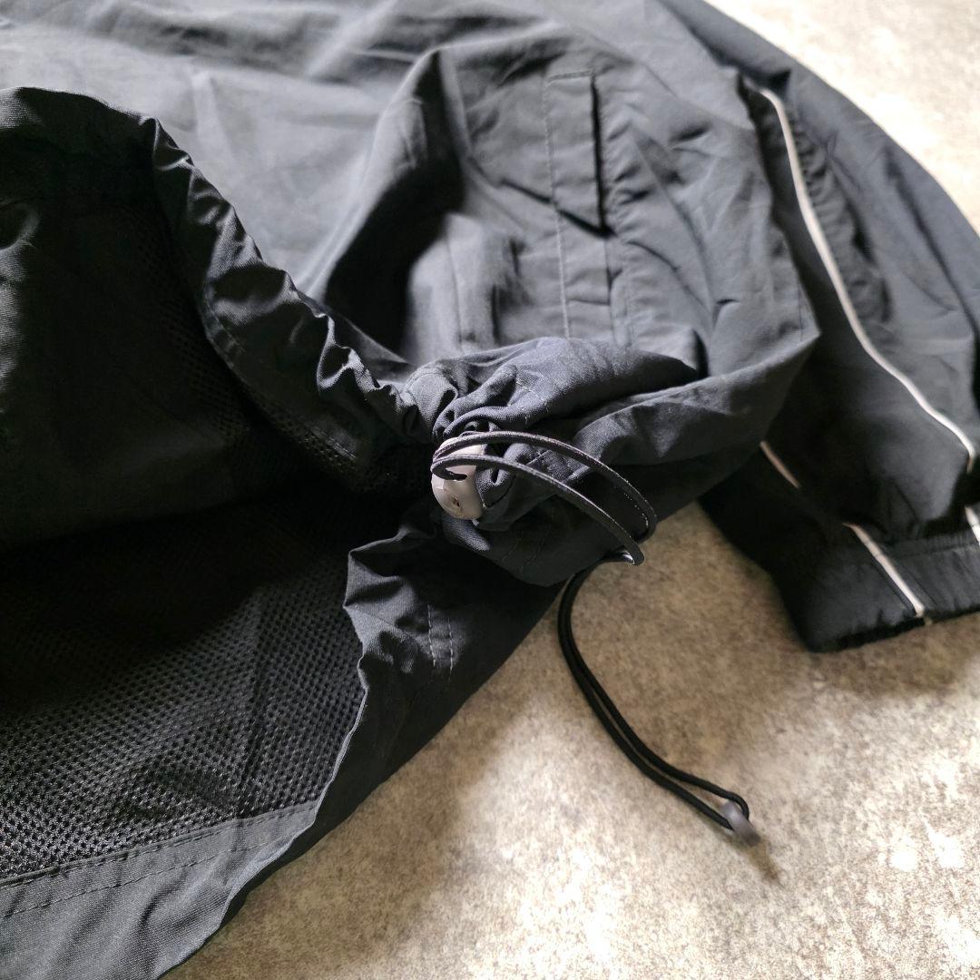 00sNIKEナイキナイロンジャケットドローコードスウッシュy2kブラックXXL 00sNIKEナイキナイロンジャケットドローコードスウッシュy2k