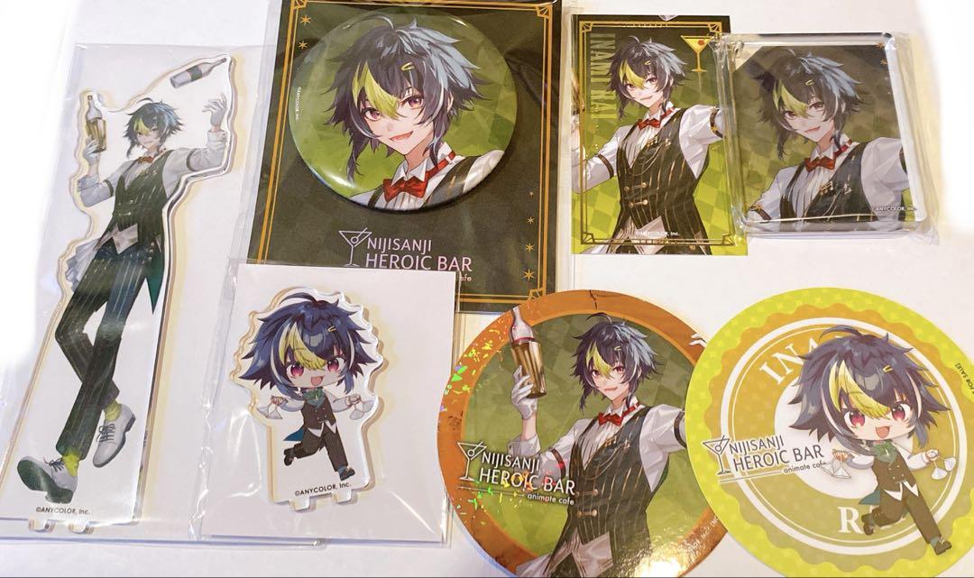 にじさんじ 伊波ライ アニカフェ アクスタ ミニアクスタ 缶バッジ カード 特典