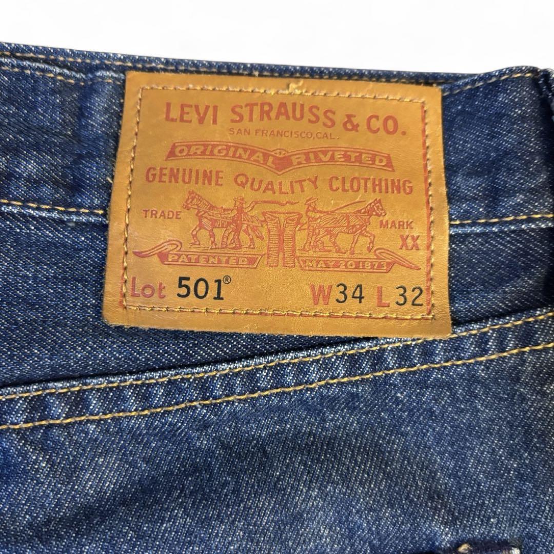 美品】リーバイス501 《W33》プレミアム USA ビックE 赤耳 濃紺