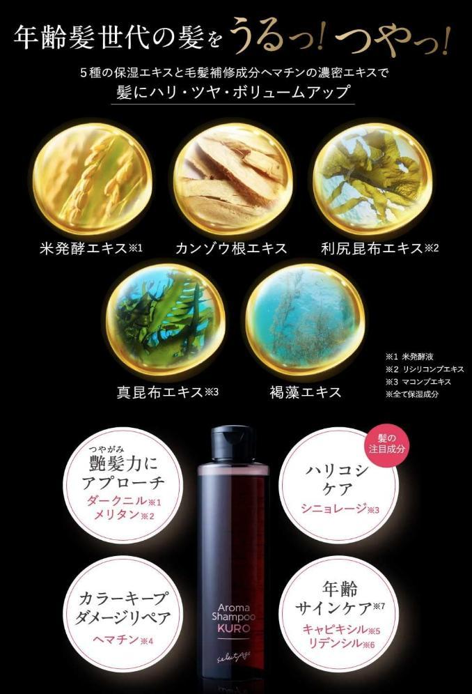 セクレタージュ　アロマシャンプーKURO&トリートメント