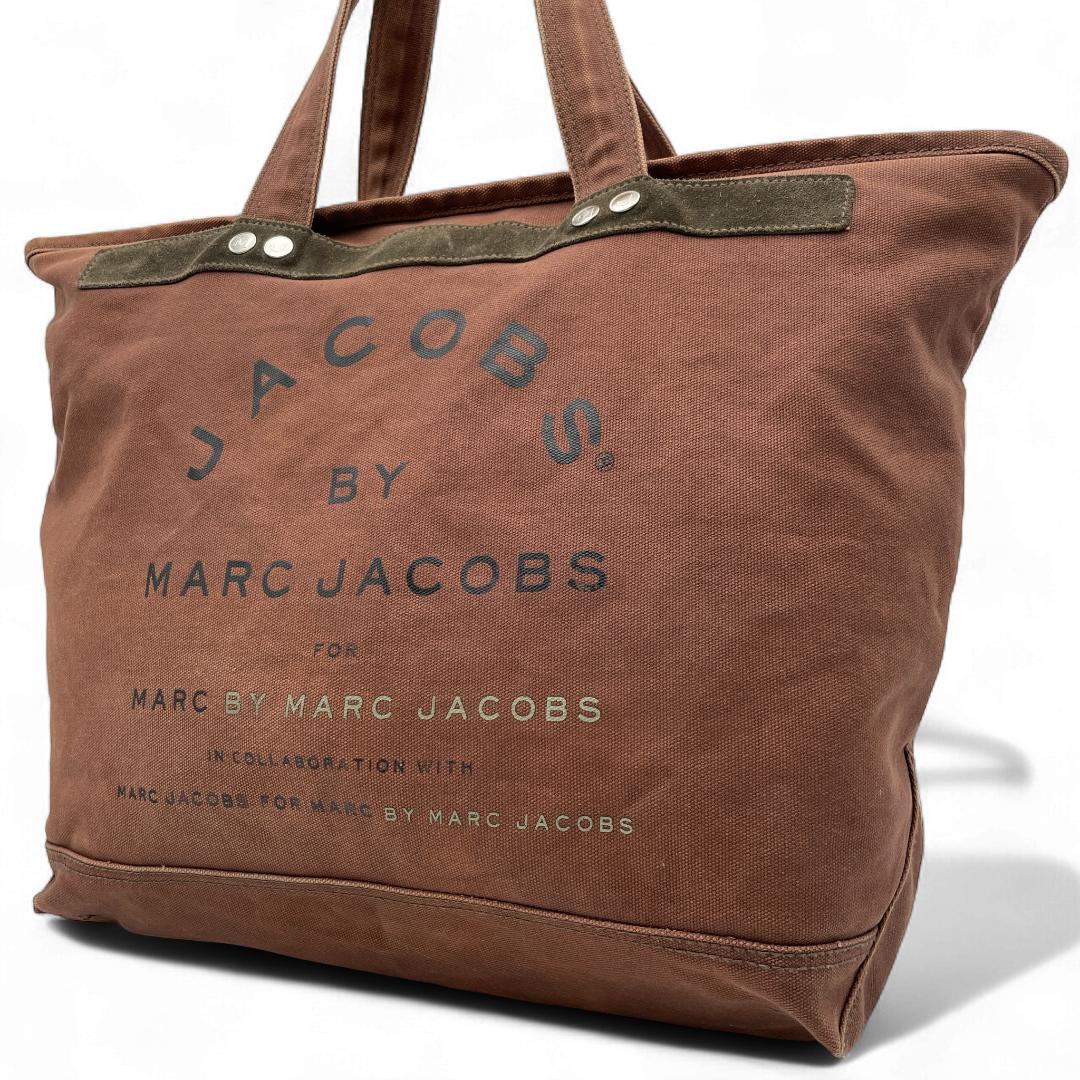 MARC JACOBS トートバッグ キャンバス ブラウン