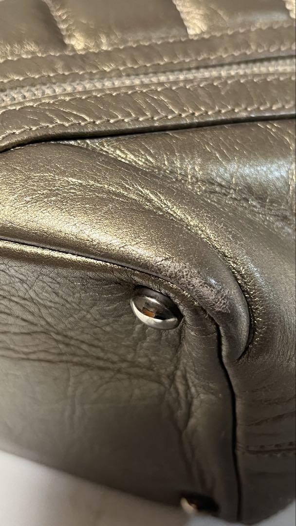 シャネル カンボン コットンクラブトート チェーンショルダー ゴールド系